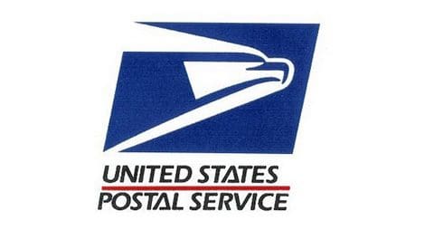 Logo of the United States Postal Service with an eagle head.