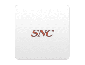 Logo with the letters SNC in a stylized font.